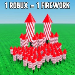 1 Robux = 1 Firework icon