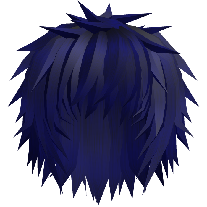 Dark Blue Spiky Emo Vkei Anime Boy Hair