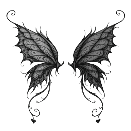 🦋 Enchanted Fairy Wings (Black / White) thumbnail