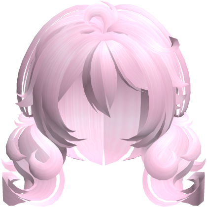cute fluffy moe bob pigtails in pink