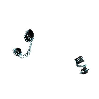 Chain Spike Punk Bracelets | Black Diamond thumbnail