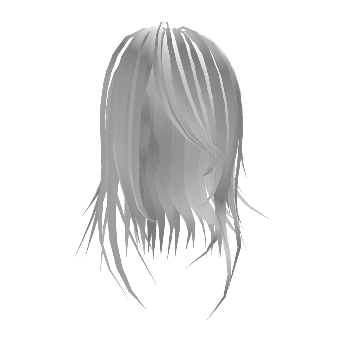 Cute hair with side-swept bangs White - h#ika