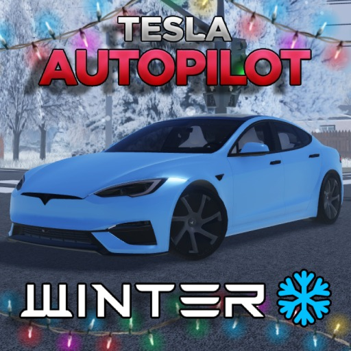 [❄️WINTER + MORE] Tesla Autopilot official Roblox game thumbnail