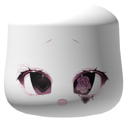 ⊹♰ rosette gothic kawaii face ♡⊹