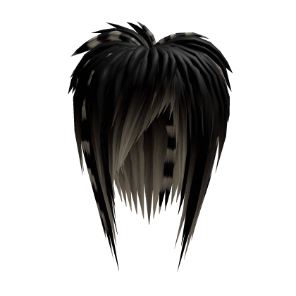 Black Raccoon Scene Emo Hair Roblox item