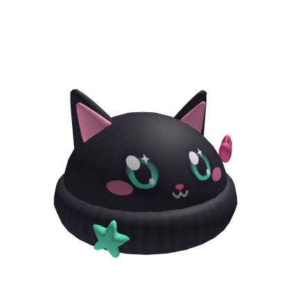 Black Cat Ears Beanie 🐱 Cute Kawaii Knit Hat