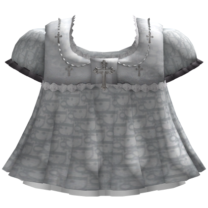 Dior Babydoll Dress with Jesus Cross Details