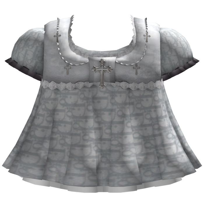 Dior Babydoll Dress with Jesus Cross Details