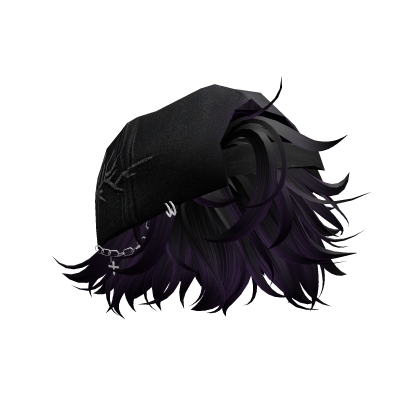 Cabelo Emo Purple Desordenado Y2k Roblox item