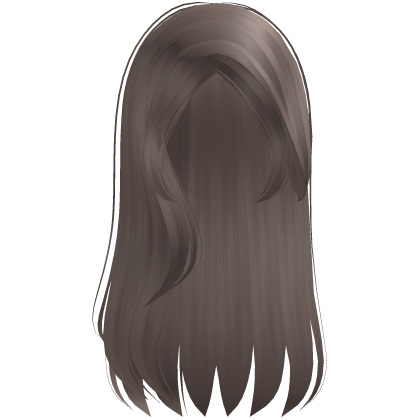۶ৎ | long straight loose flowy dust brown hair Roblox item