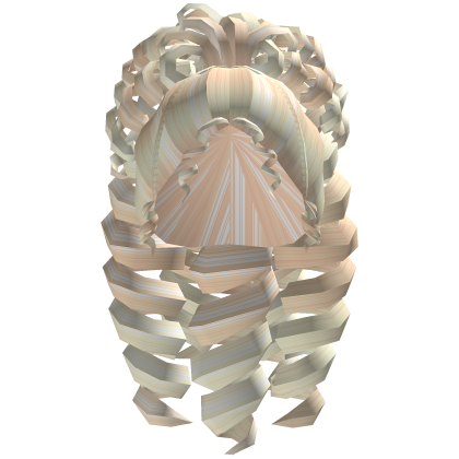 curly swirls hair blonde Roblox item