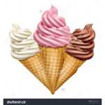 Chocolate vanilla strawberry swirl