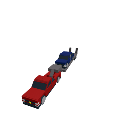 --|-- pickup truck, with trailer