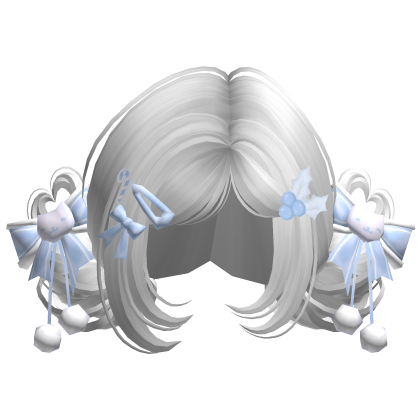 ♡ Christmas Buns w/ Bows (White)