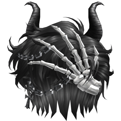 HALLOWEEN GOTH DEVIL SKELETON HAND HAIR