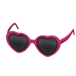 Valentines Pink Heart Glasses