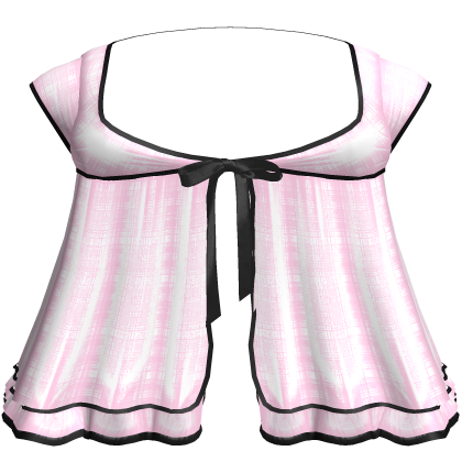 Cute Pink Black Top Gothic Doll Dress 