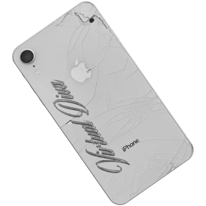 White Cracked Phone (Side)