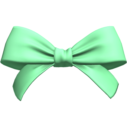 Green Coquette Oversized Hair Bow