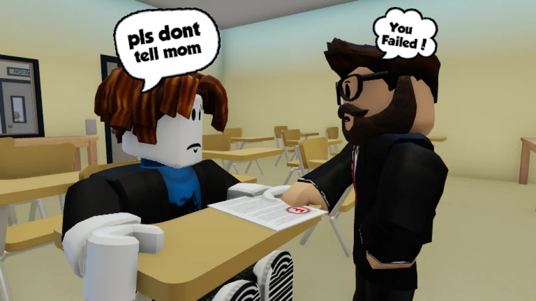 oops, i failed my math test | Roblox Game - Rolimon's