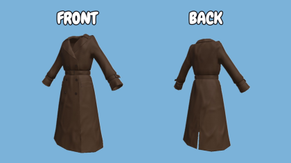 [Layered] Leather coat with belt set preview 2