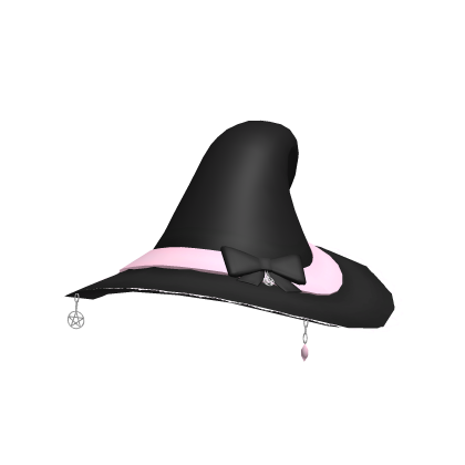 666 :: cute halloween witch set hat pink Roblox item