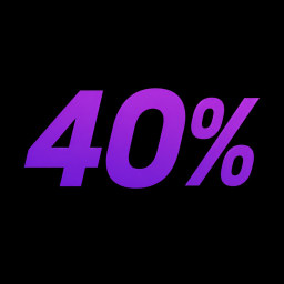 40%