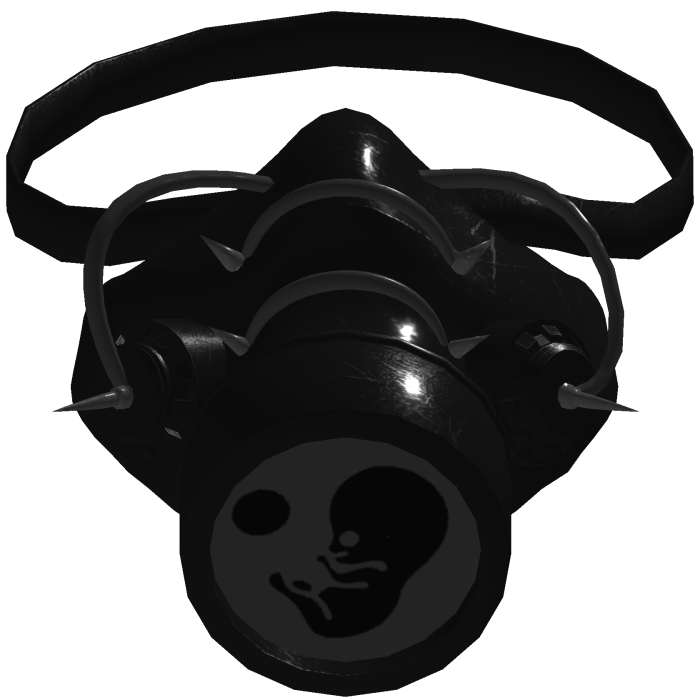 Black Fotus Glowing Gas Mask