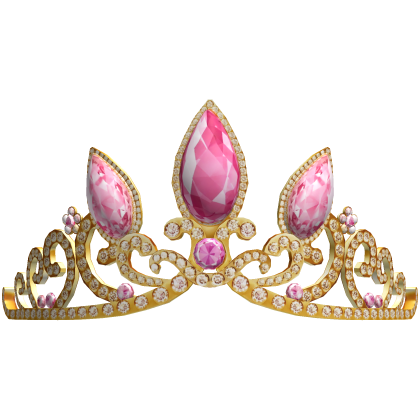 🩷 Aurora's Princess Gold Pink Tiara Crown Roblox item