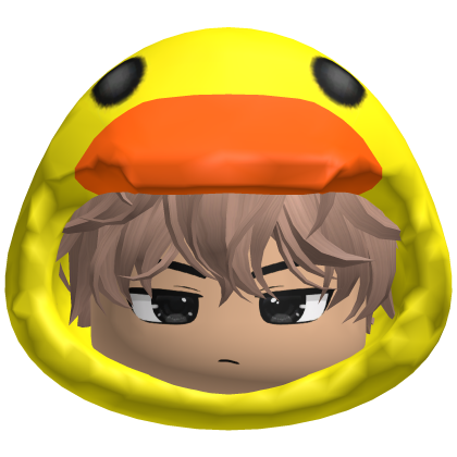 Messy Milktea Hair w Duck Hood Roblox item