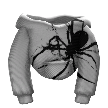White Designer Spider male Hoodie Roblox item