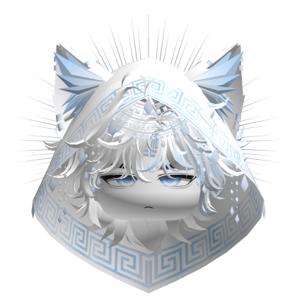 Egyptian Boy w/ Divine Blue White Hood