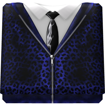 Blue Leopard Y2K Zip Jacket Roblox item