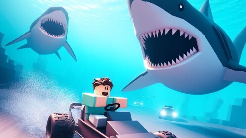 Cart Ride Into Baby Shark for ADMIN!