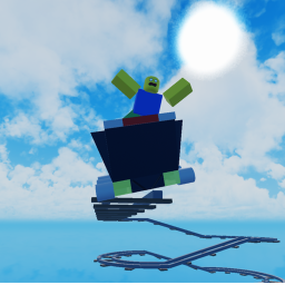 Cart ride to giant Bacon!