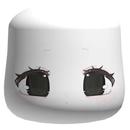 ♡ Cute Anime Chibi Blank Stare Face Mask Roblox item