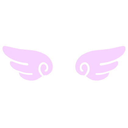 ♡ Cute Glowing Angel Chibi Wings Pastel Purple