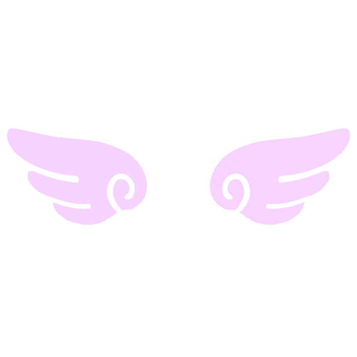 ♡ Cute Glowing Angel Chibi Wings Pastel Purple