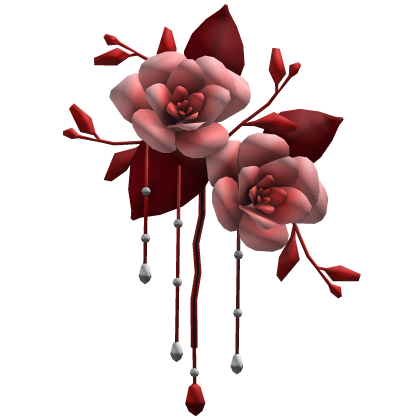 Red Flower Headpiece 