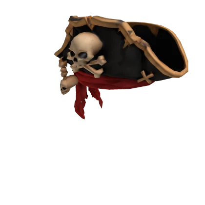 Halloween Pirate Skull Hat Roblox item render