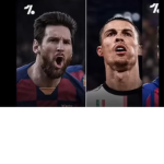 The soccer group number MESSI RONALDO