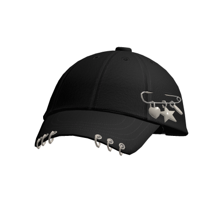 Pierced Y2K Cap (Black) Roblox item