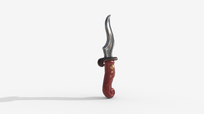 Stylized Fantasy Dagger - Low Poly Game Ready Swor preview 1