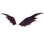 Plum Crystal Gemstone Wings
