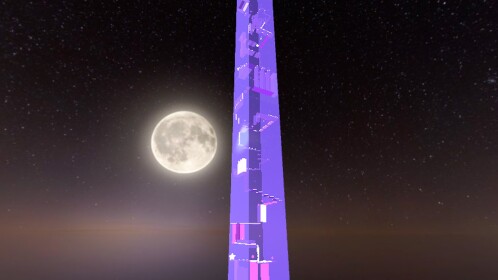 NEON PURPLE TOWER 💜