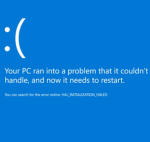 Blue screen error group