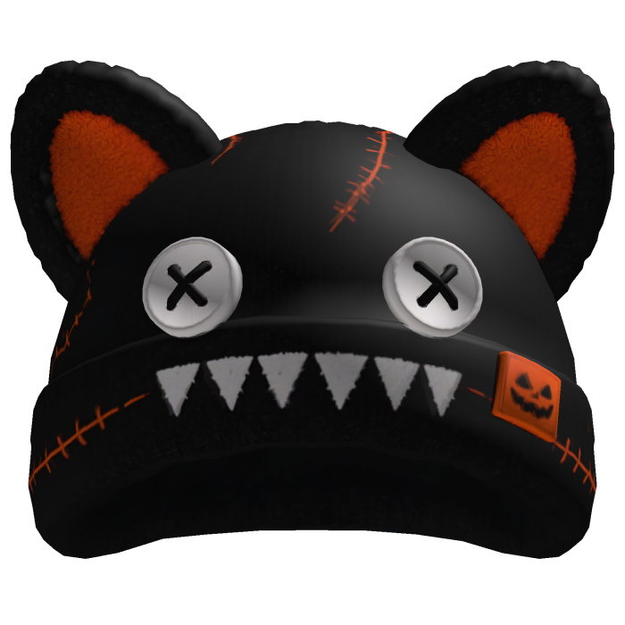 Halloween Stitched Monster Cat Beanie