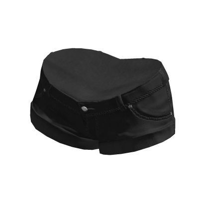ʚ denim shorts black thumbnail