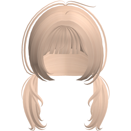 Adorable Short Low Pigtails In Blonde