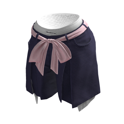 Preppy Blue Pleated Shorts BB thumbnail